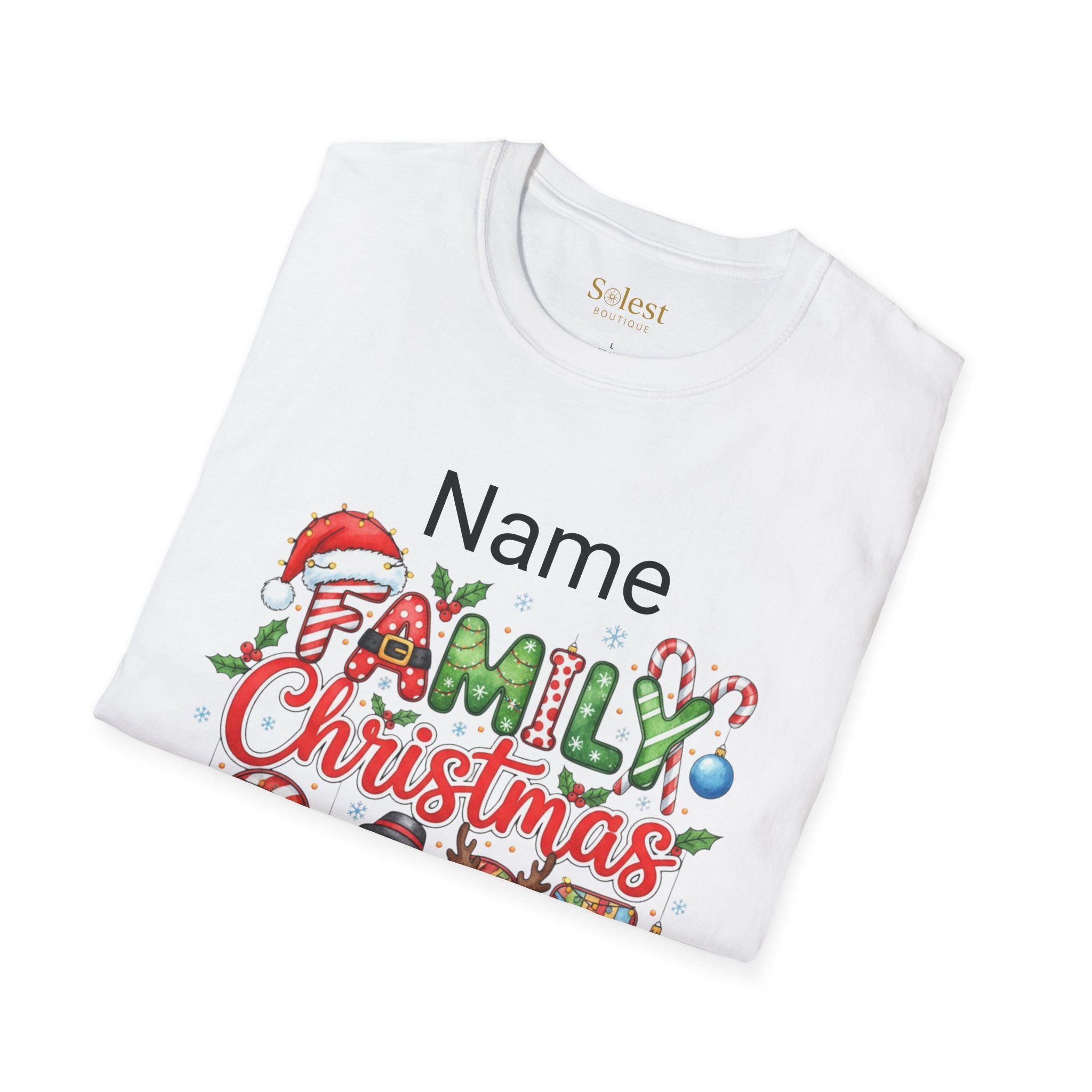 Personalized Family Christmas T-Shirt, Custom Name Shirt, Family Reunion shirt