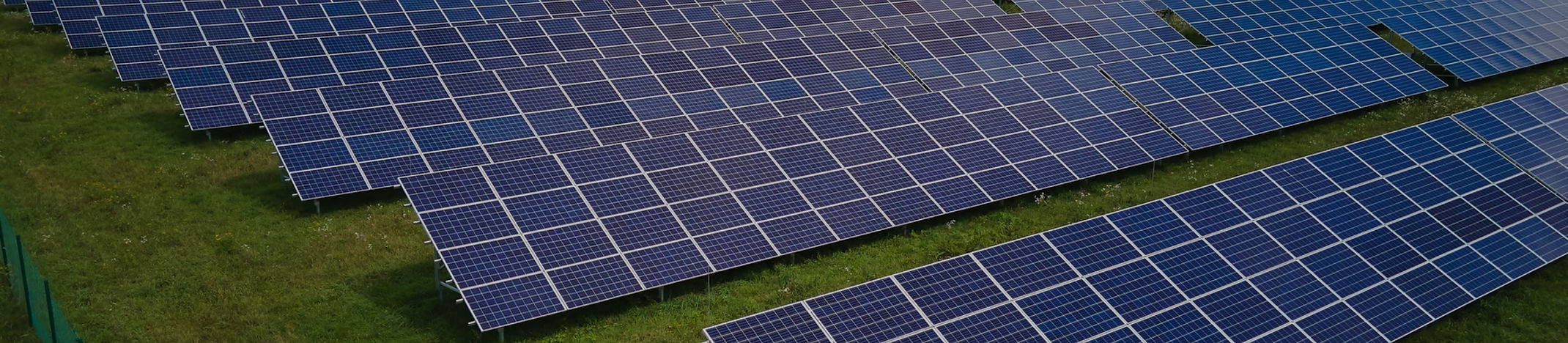 Aerial view of big sustainable electric 