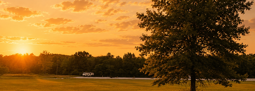 The Reserve RV Park South Loop view at sunset