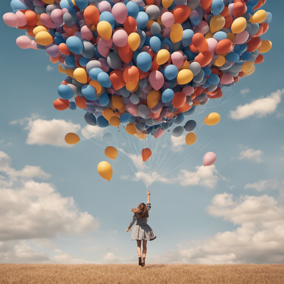 A picture of letting go of what burdens us down.
