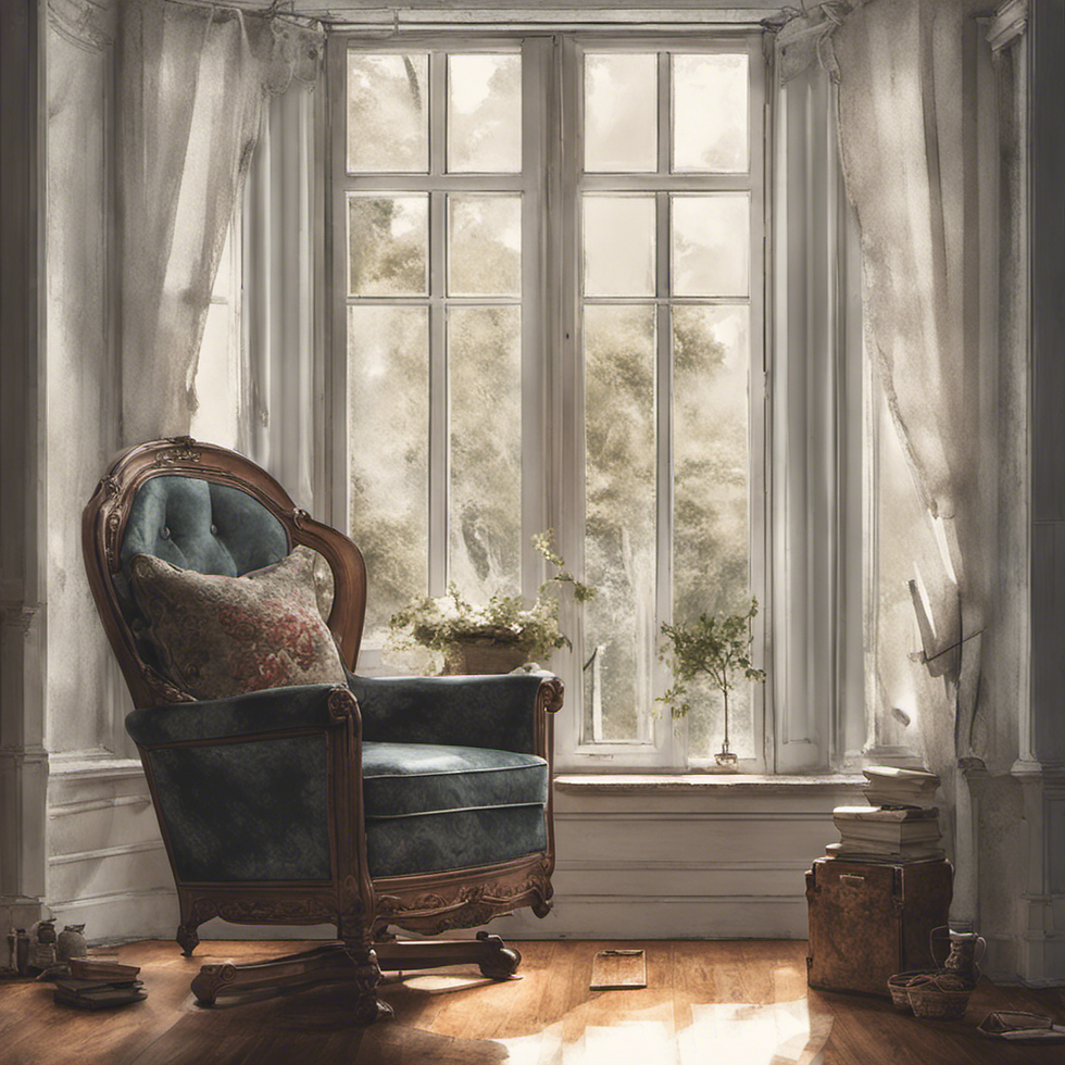 Empty chair, missed opportunity, to get to know God more. Being too busy with the cares of the world to sit with God.