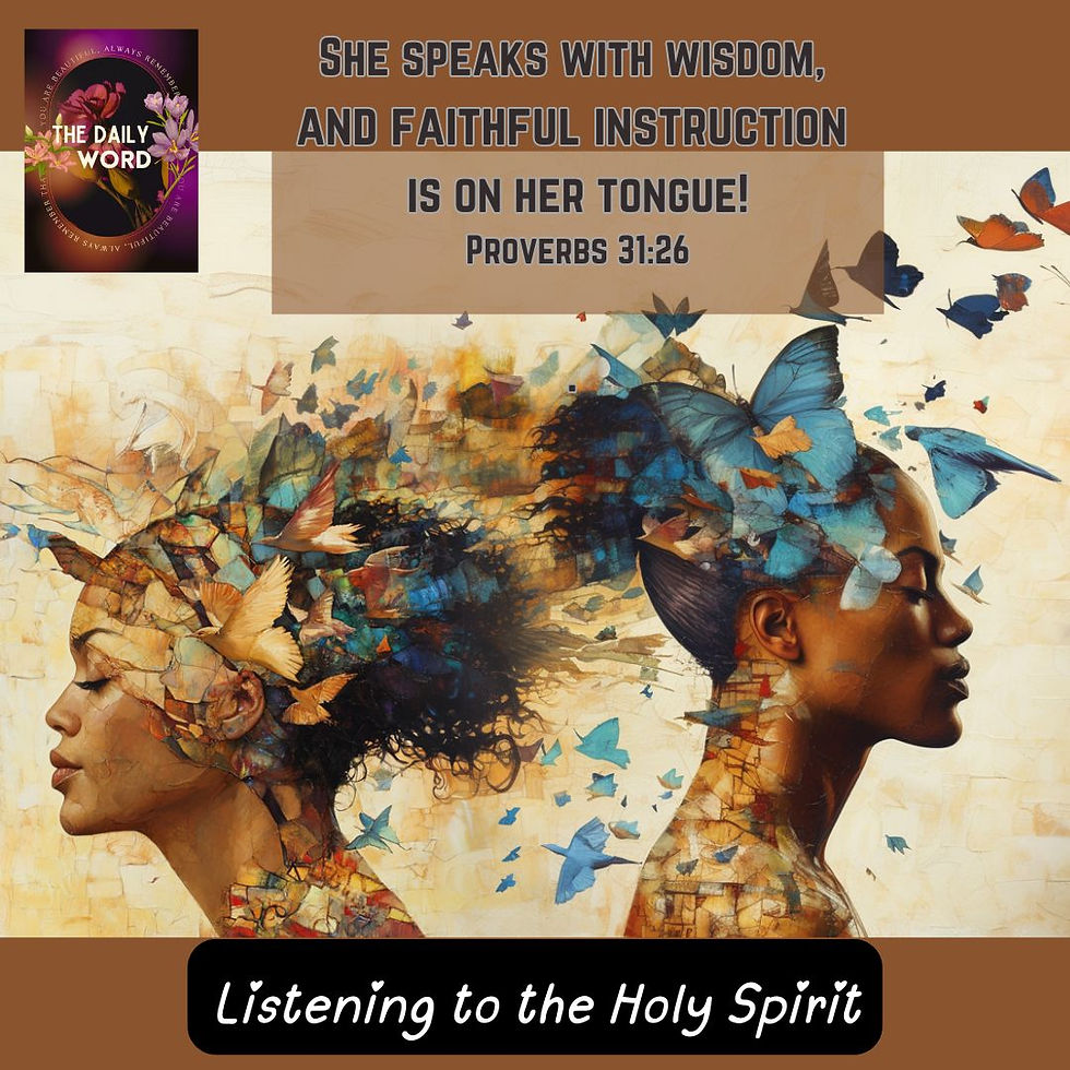 Proverbs 31:26 states, “She speaks with wisdom, and faithful instruction is on her tongue.”