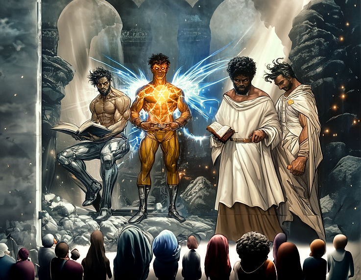 Zeus and Hermes mistaken identity which was really Paul and Barnabas as miraclous healers. Book of Acts.