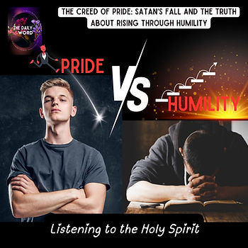 PRIDE VERSUS HUMILITY. Satan versus Jesus