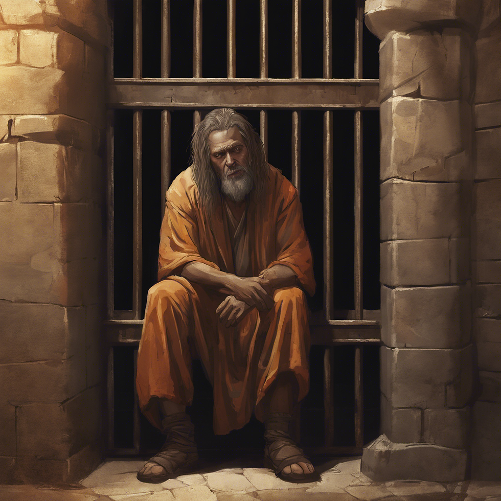 Prophet Jeremiah in prison
