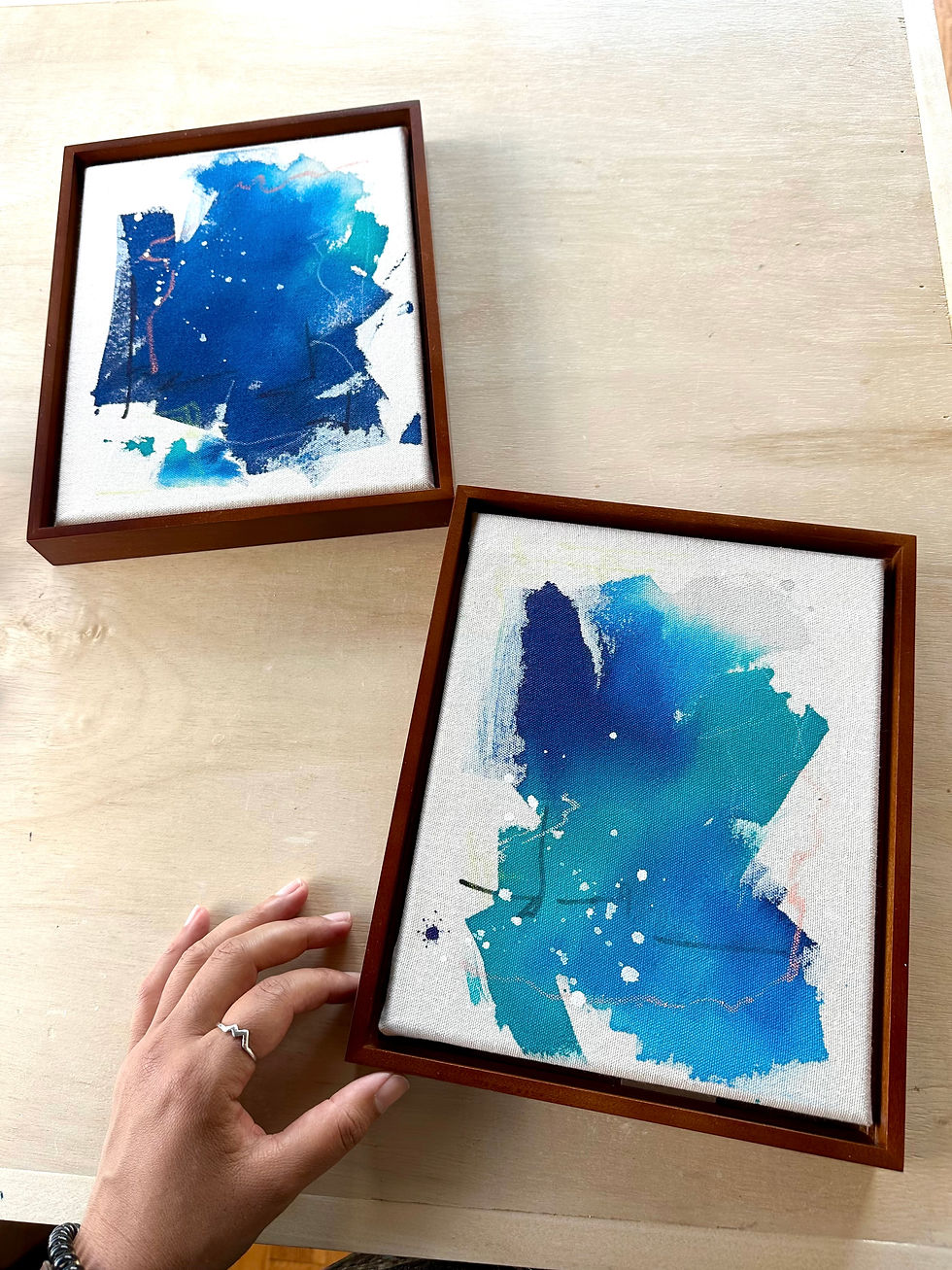 Thumbnail: Make Waves  (Petite Deep Sea, Deep Space triptych)