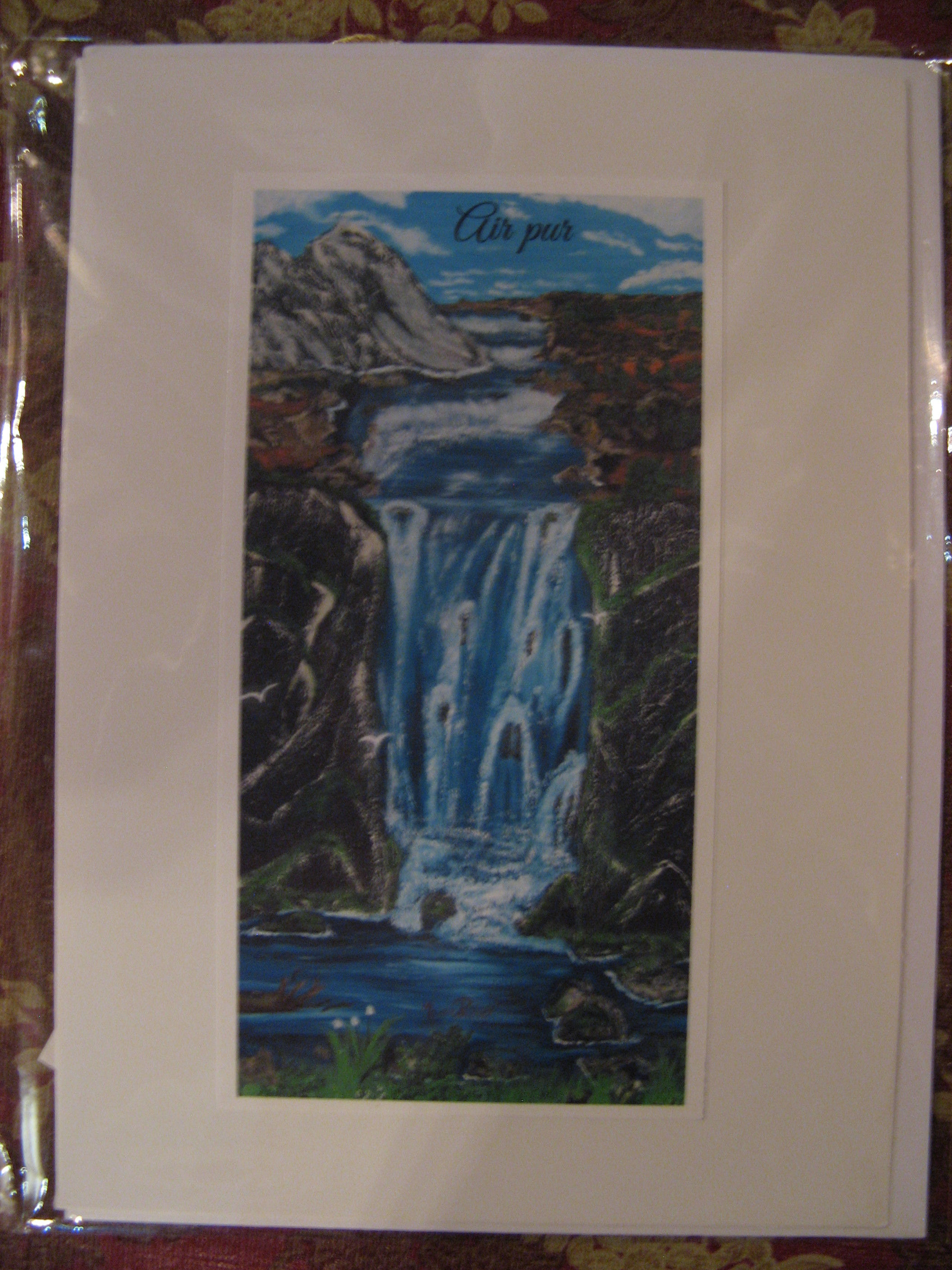 Ensemble carte de souhait + signet : Air pur
