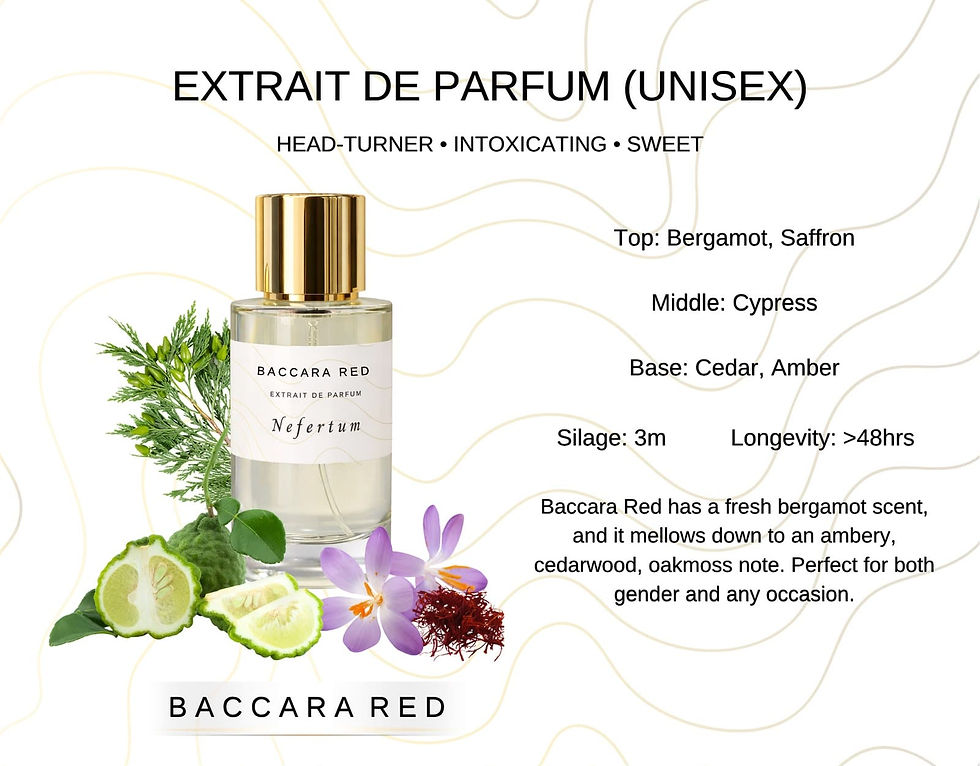 Nefertum Baccara RED perfume | Extrait de Parfum Singapore | Hiew