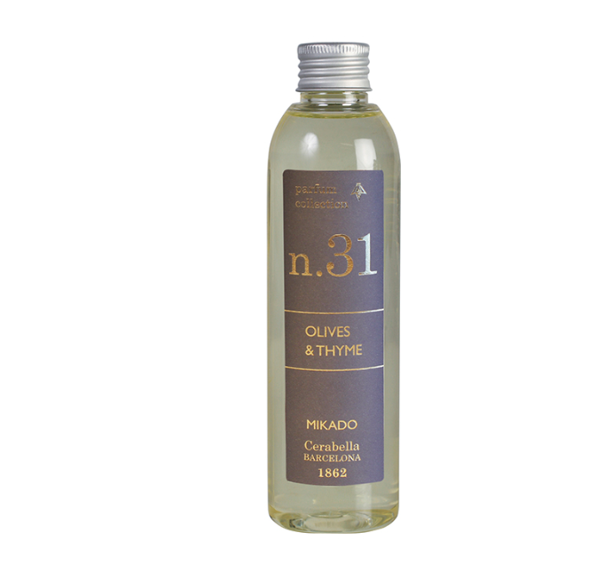 Cerabella Diffuser Refill No. 31 Olives & Thyme | Premium Reed Diffuser Refill Singapore | Hiew