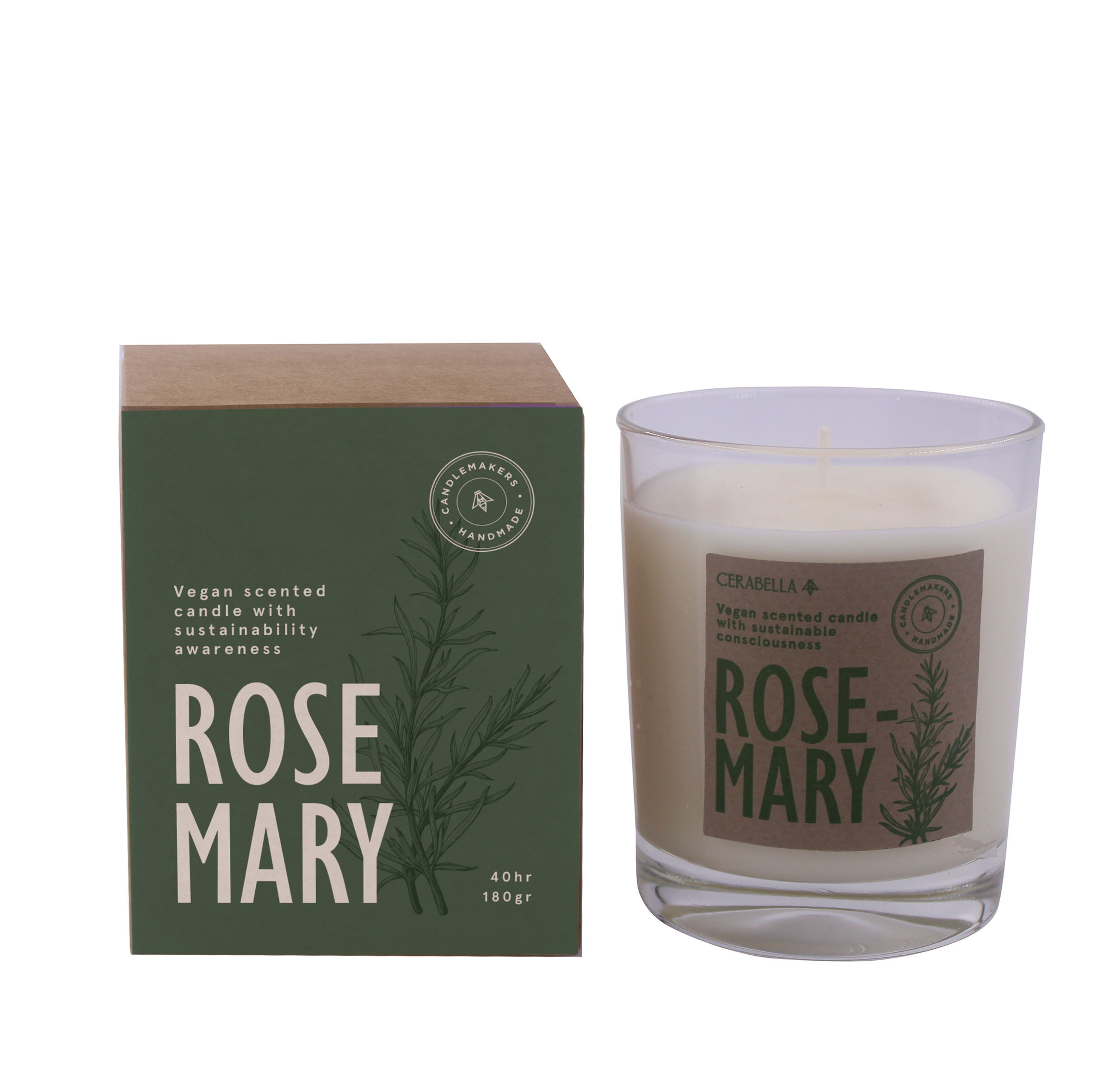 Rosemary Botvasr Scented Candle | Hiew