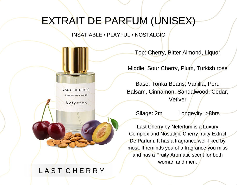Nefertum premium perfume Last cherry | Luxury fragrance Singapore | Hiew