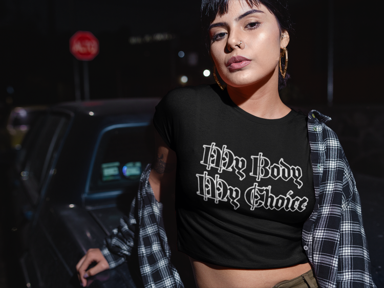 My Body - My Choice Crop Tee
