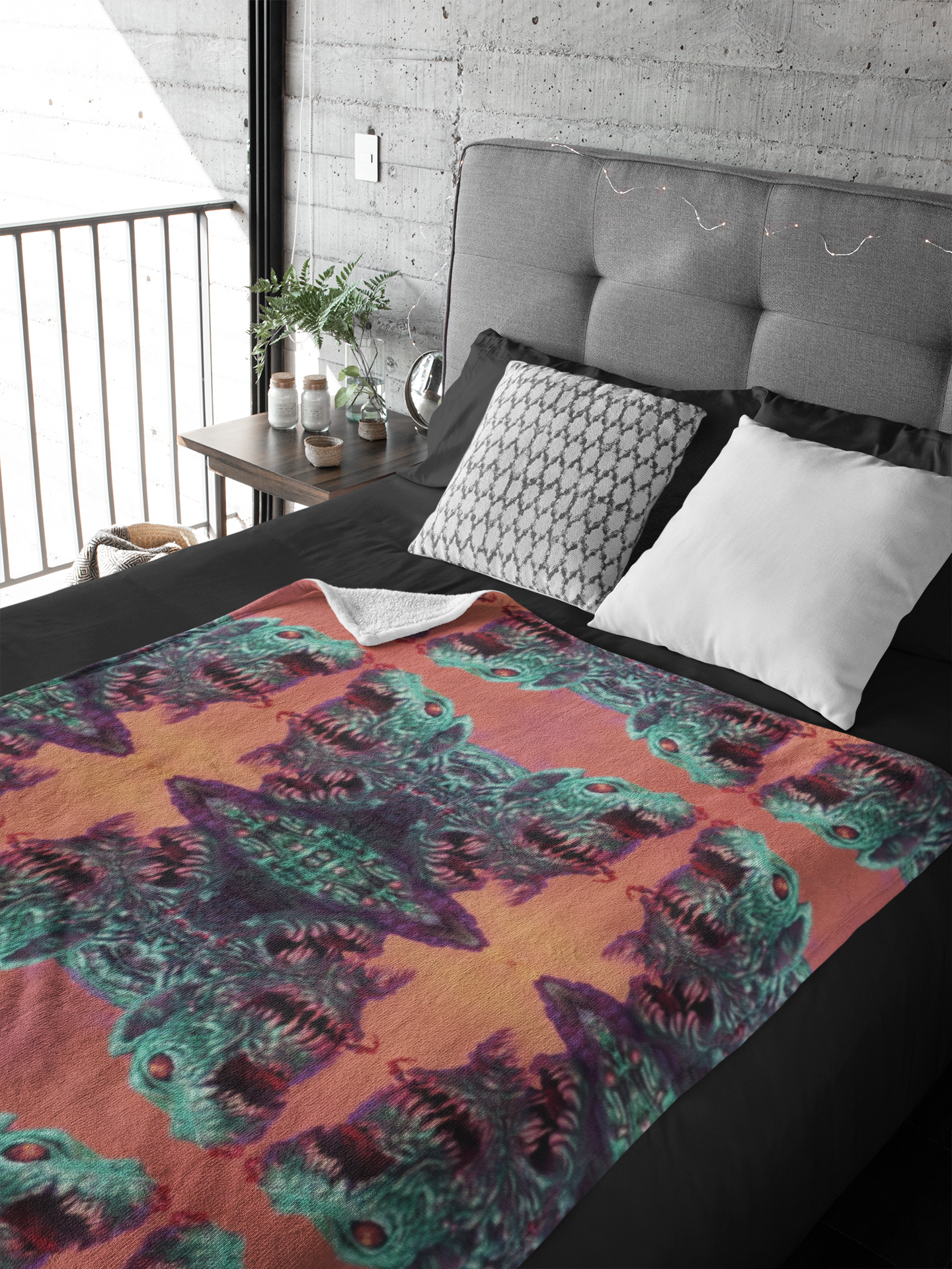 Zombie Rats Throw Blanket