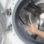 Escova de limpeza e maquina de lavar