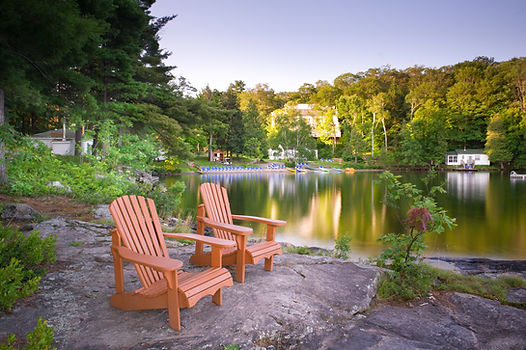 Chairs at point with beach background