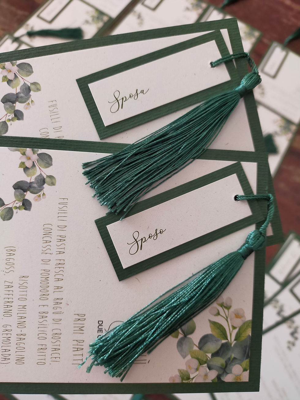 Il menù come dichiarazione di stile del tuo matrimonio