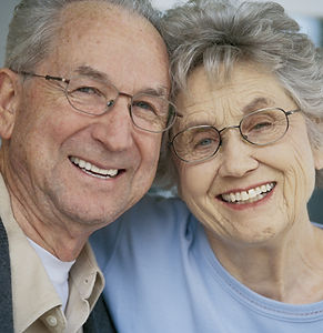 Elderly Couple Smiling