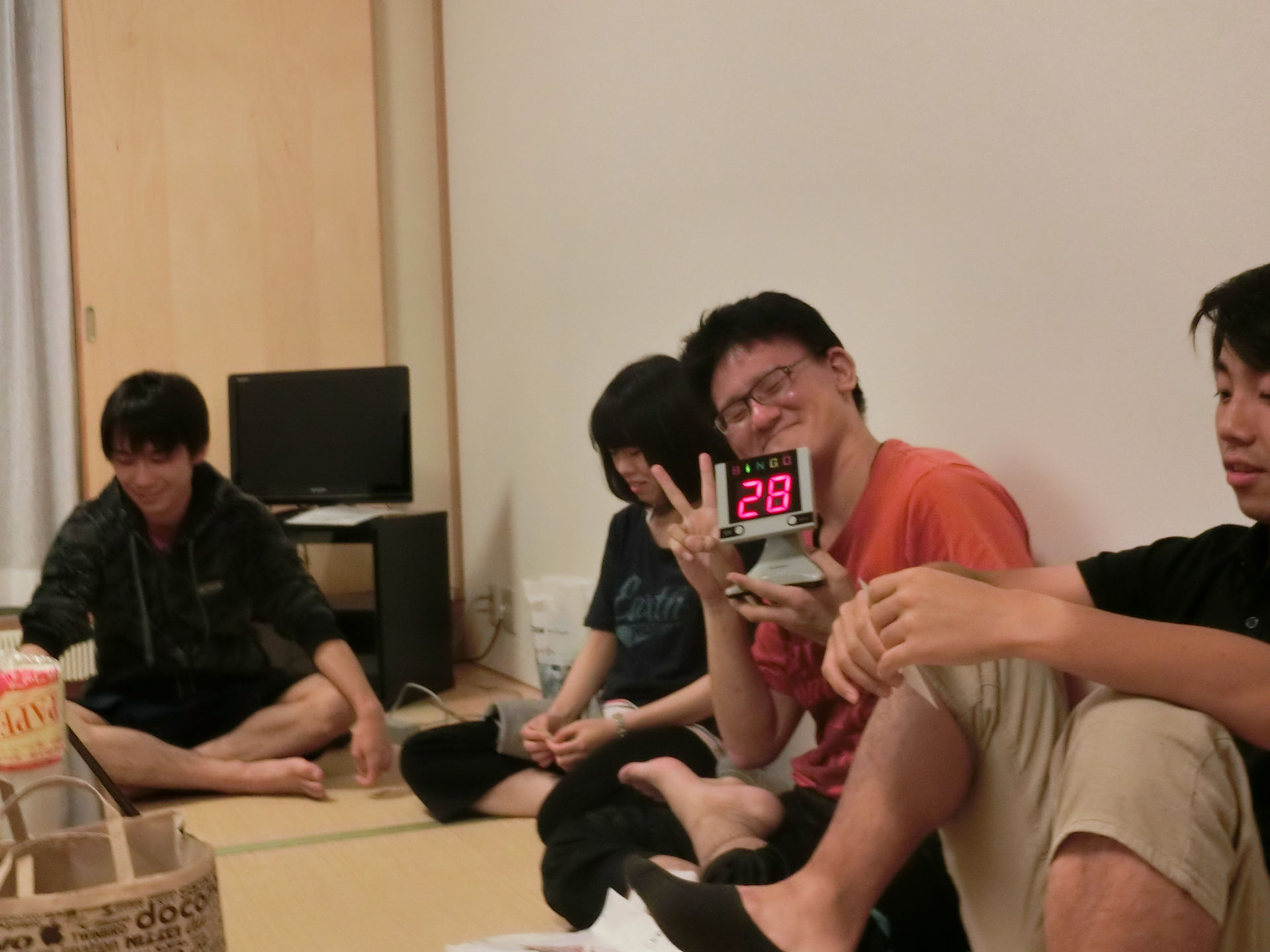 打ち上げ　ビンゴ大会