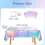Thumbnail: Tablecloths 6Pcs Iridescent+ 6 Clips 137x274 cm Holographic Party Table Cover