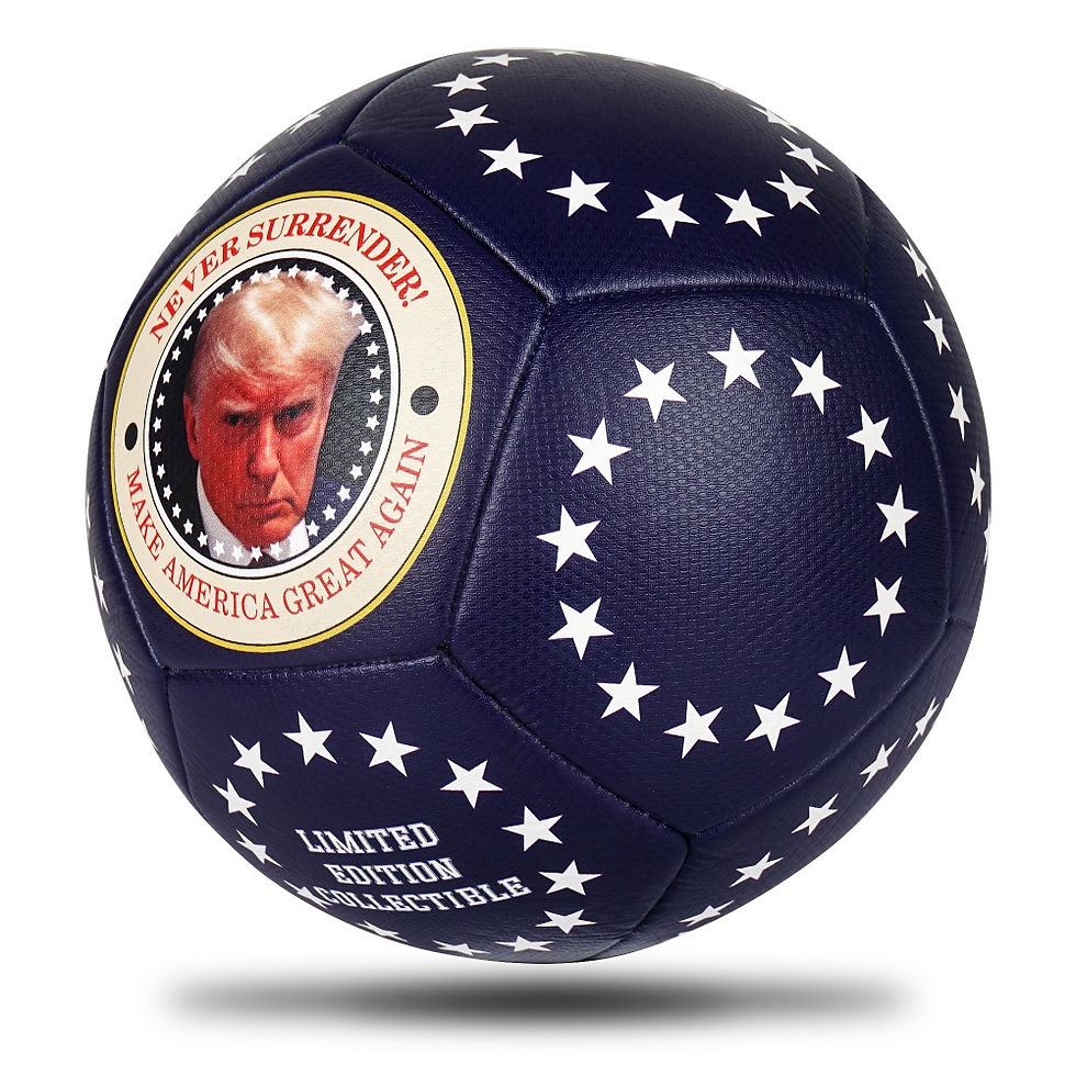 Thumbnail: "Never Surrender!" Trump Mugshot Collectible Soccer Ball!