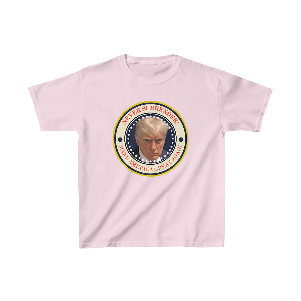 Thumbnail: Never Surrender! Mugshot - Kids Unisex Tee