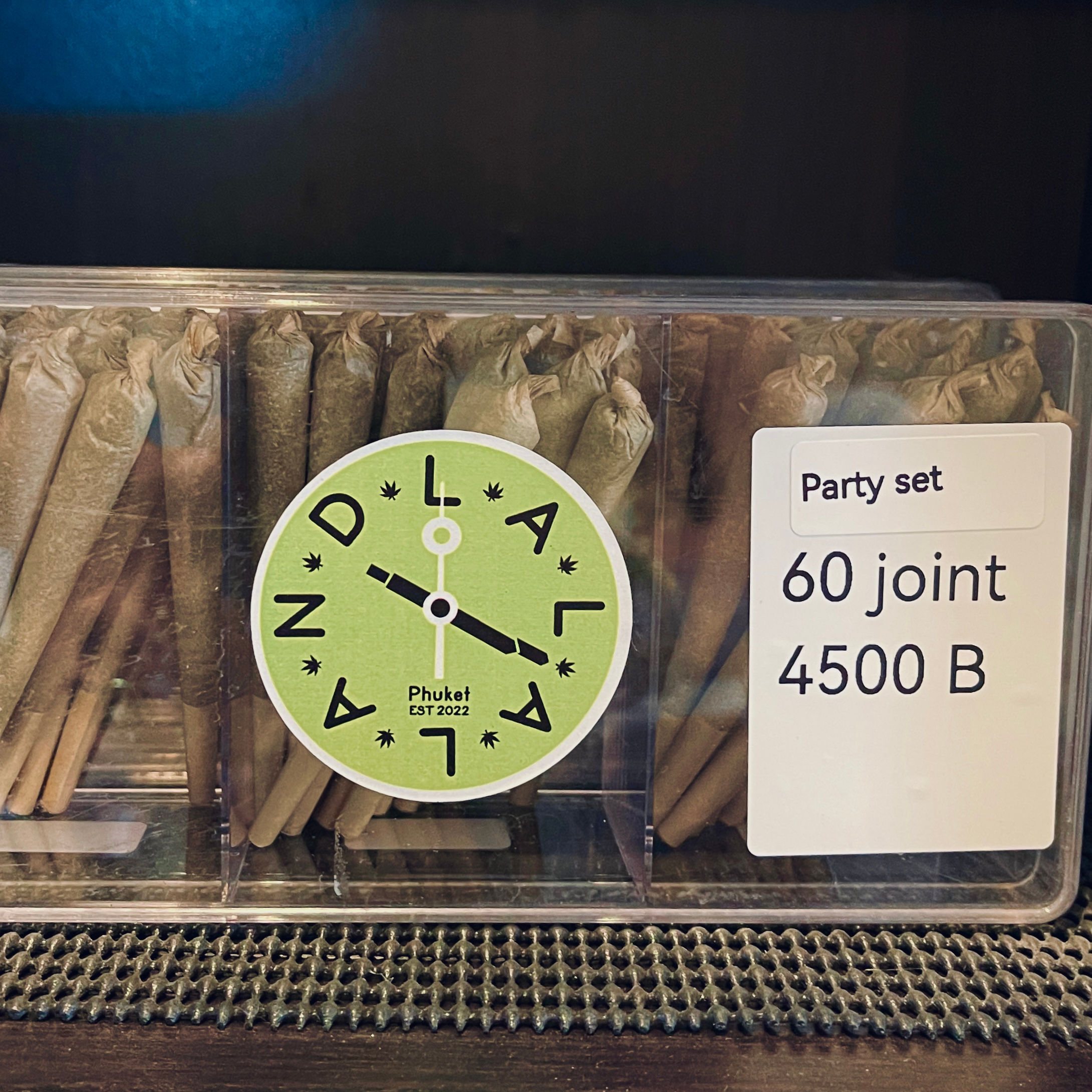 Pack of 60 pre-rolled joints — the ultimate party starter in Phuket.
