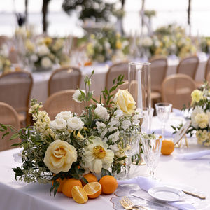 Citrus & Crystal Waterfront Wedding