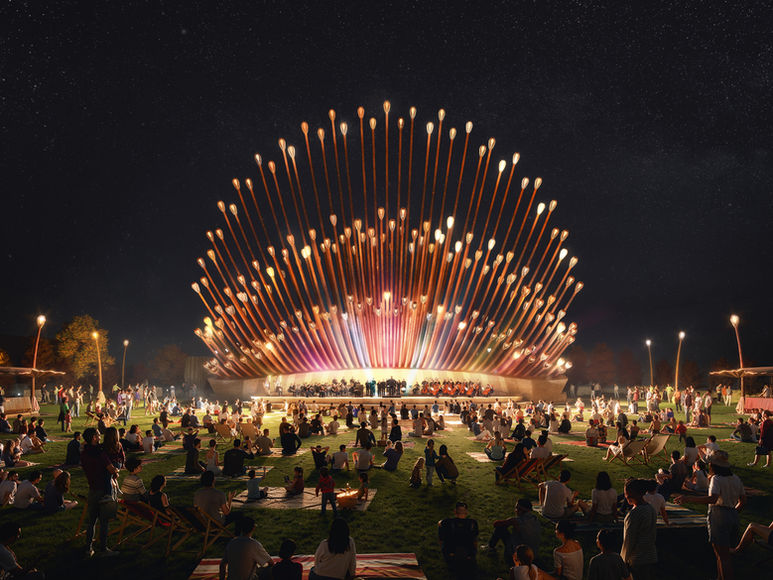 Heatherwick Studio公布路易斯维尔Belvedere河滨广场改造新方案