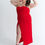 Miniatura: Vestido Strapless Cross Rojo