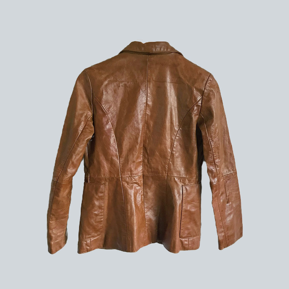 Thumbnail: Women's Leather Jacket Cognac