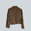 Thumbnail: Women's Lambs Leather Buttoned Jacket back