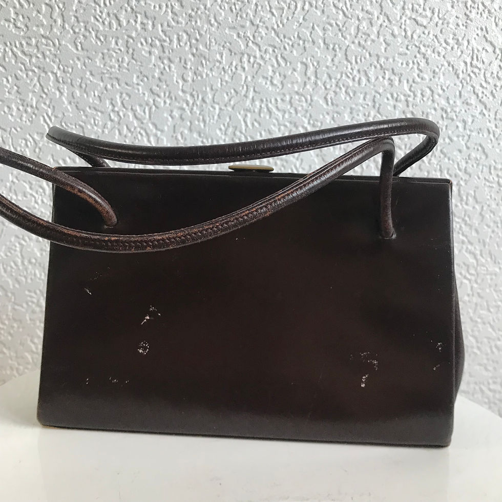 Thumbnail: Vintage 50's / 60's  Leather Waldybag Handbag With Purse