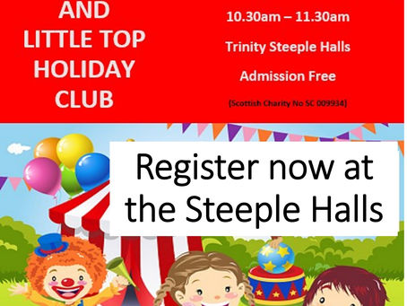 Big Top, Little Top Holiday Club - New Registration Details