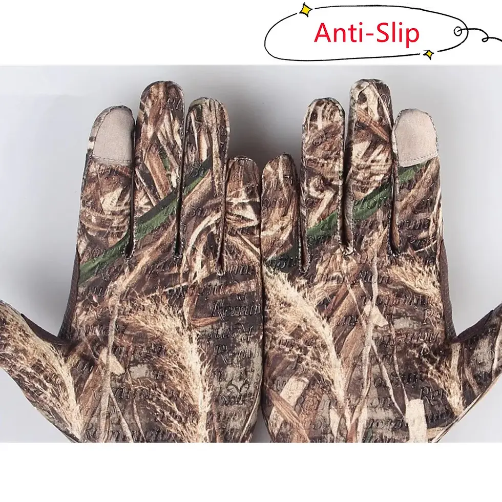 Thumbnail: Camo Quick-Dry Elastic Hunting Gloves Touch Screen Breathable Full Finger