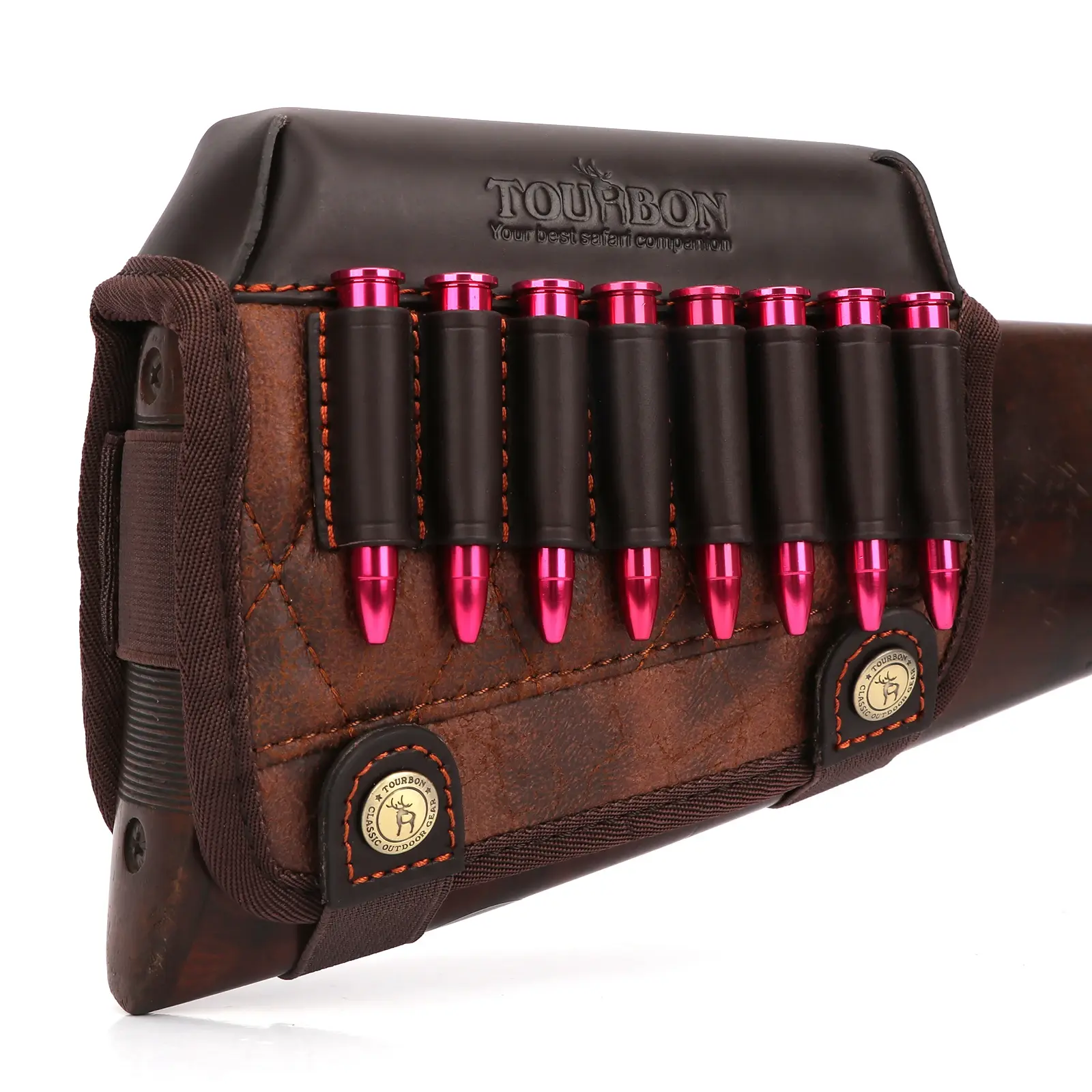 Gun Buttstock Cheek Rest Rifle Cartridges .308win .30-06 .30-30 Ammo Holder
