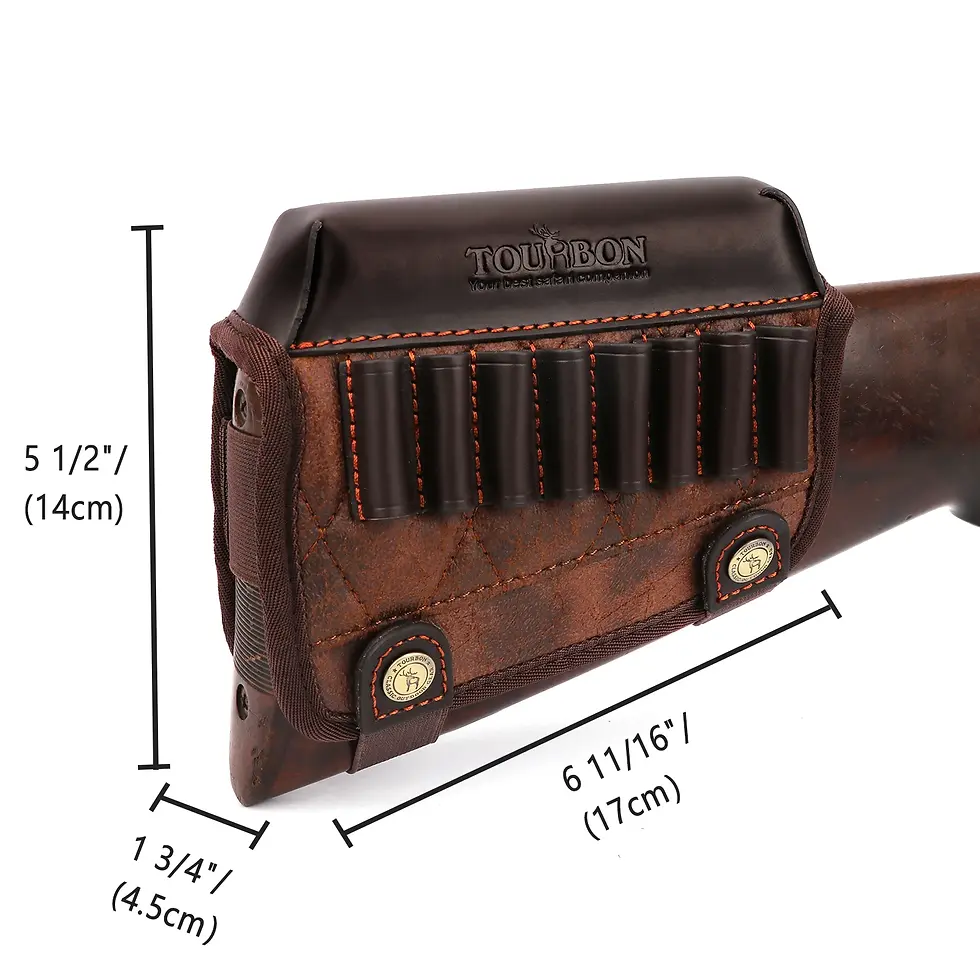 Thumbnail: Gun Buttstock Cheek Rest Rifle Cartridges .308win .30-06 .30-30 Ammo Holder