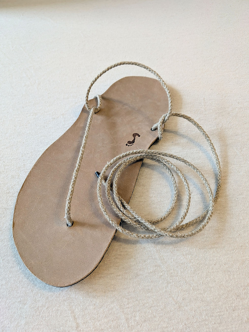 Thumbnail: Geniale Sandale Organic Leather Hazelnut