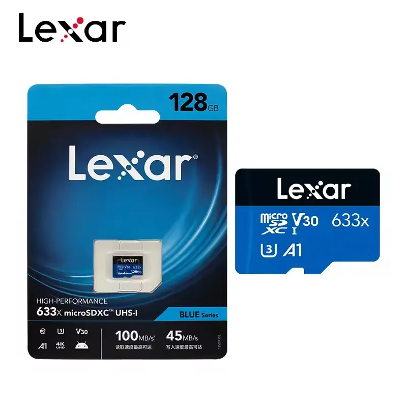 Thumbnail: Lexar High-Performance Memory Card 633x BLUE Series microSDHC microSDXC UHS-I 32