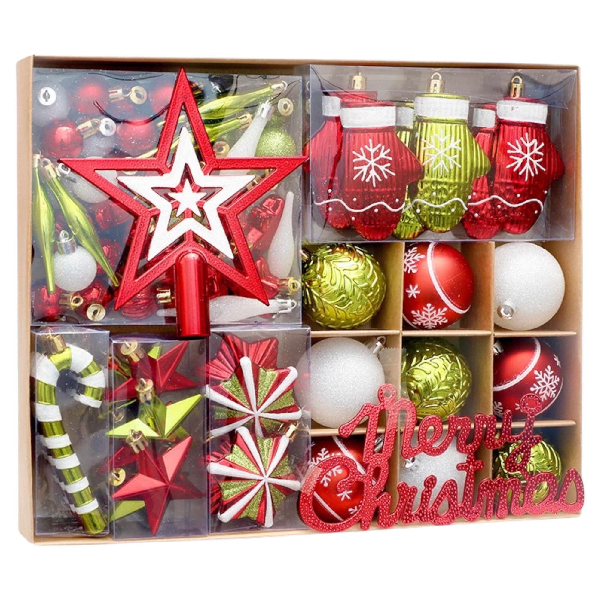 Bolas De Navidad Adorno Decorativo Navideño 72 Piezas