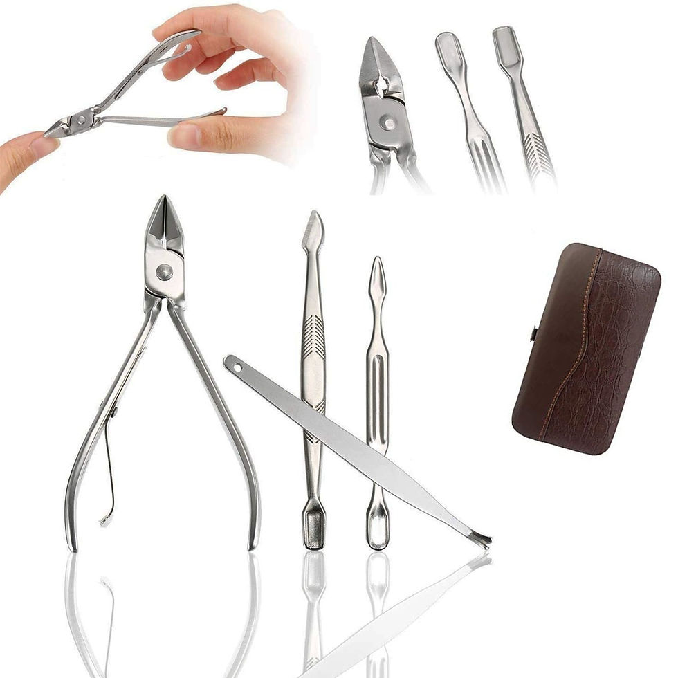 Miniatura: Kit Manicure Con Estuche Corta Uñas Y Accesorios En Acero