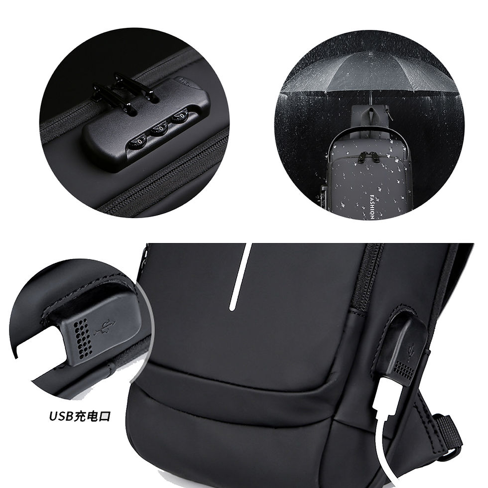 Miniatura: Bolso Manos Libres Tipo Pechero Para Hombre Con Clave Fino