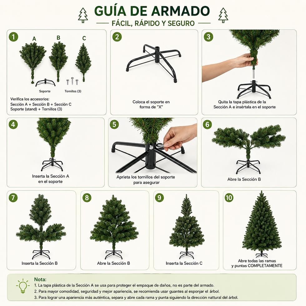 Miniatura: Árbol Navidad 180 Cm 900 Ramas Pet + Luces Led 8 Metros
