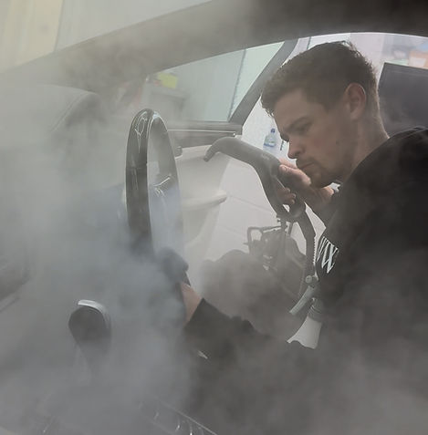 steam cleaning interior