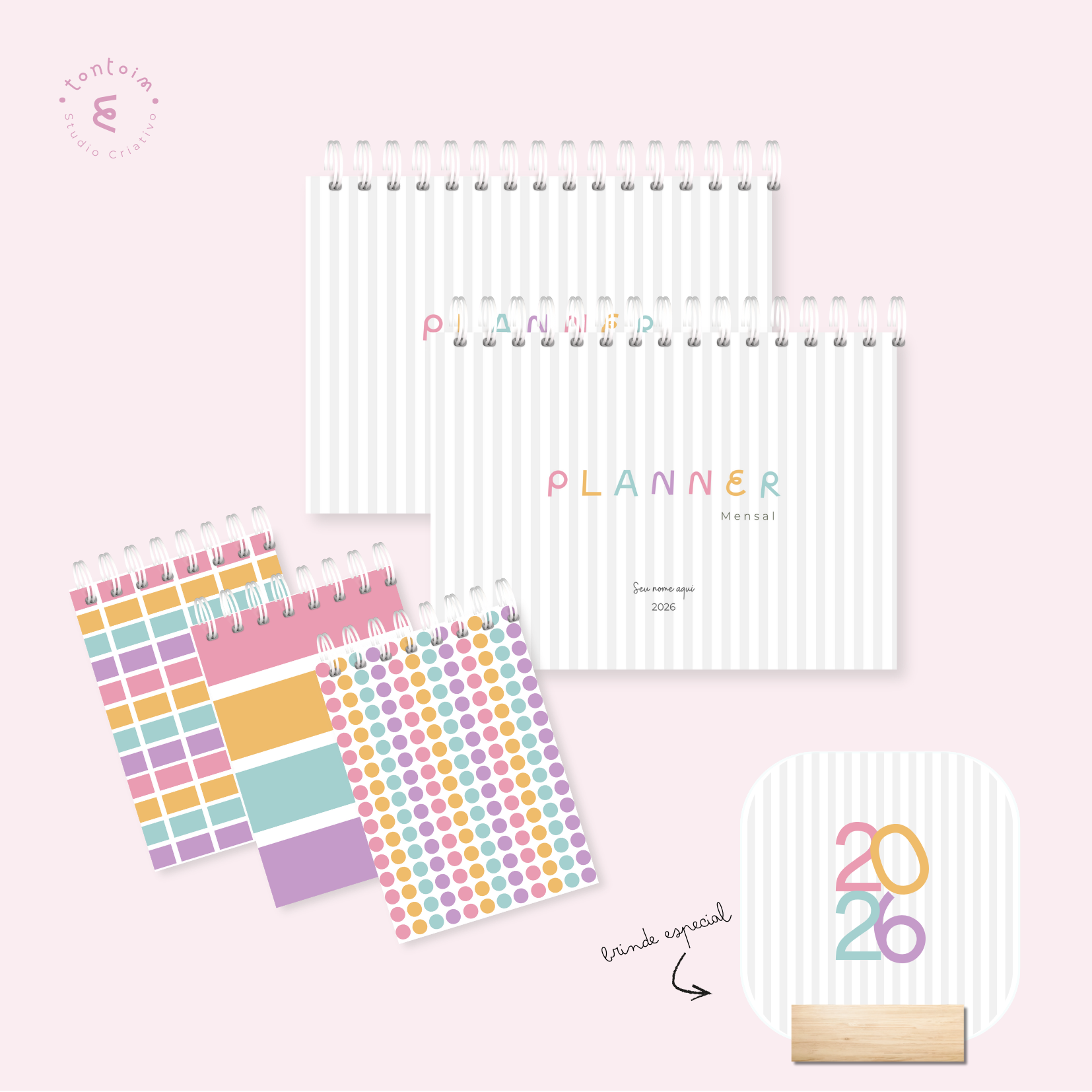 Planner e bloquinho - Cor & Forma