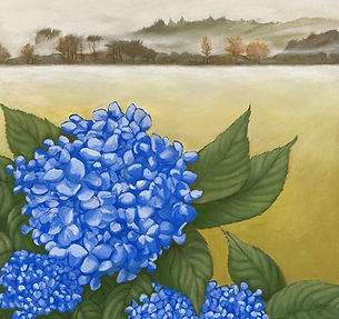 Quiet mist- Bursting Blossom 30x30