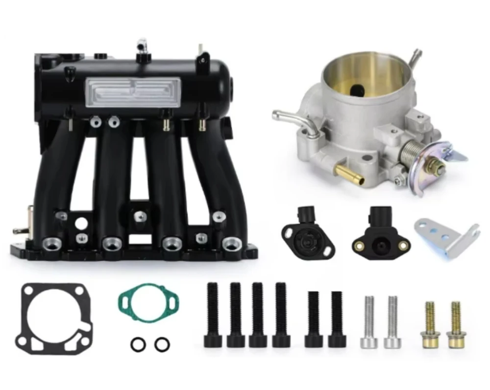 D15 D16 D Series Intake Manifold + 70Mm Throttle Body for 1988-2000 Honda Civic