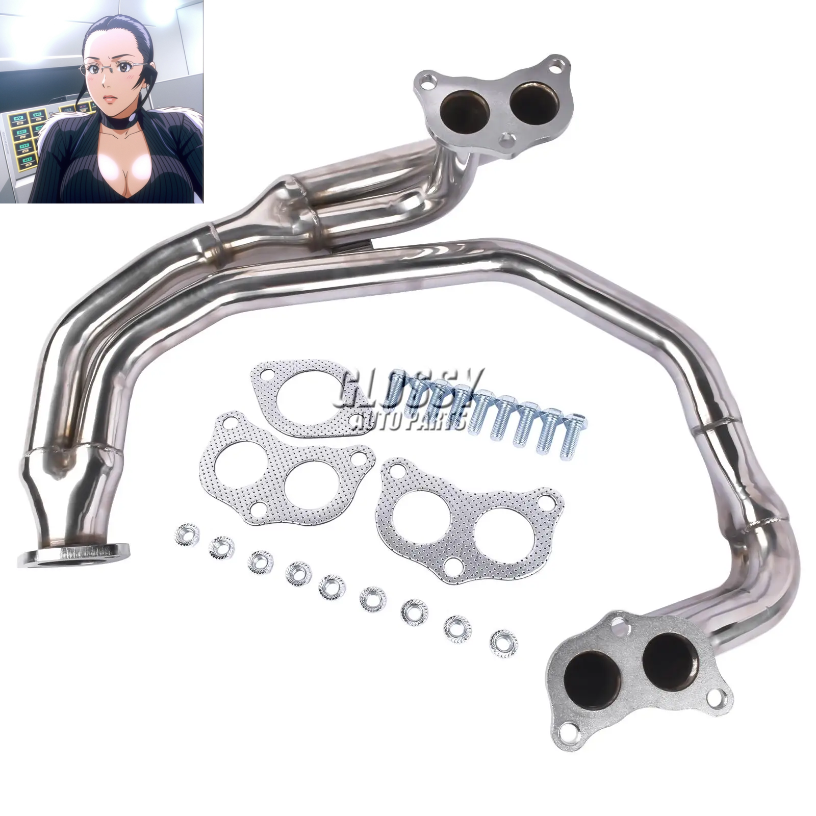 AP03 Manifold Exhaust Header Stainless Steel for 1998 - 2005 Subaru Impreza RS 2