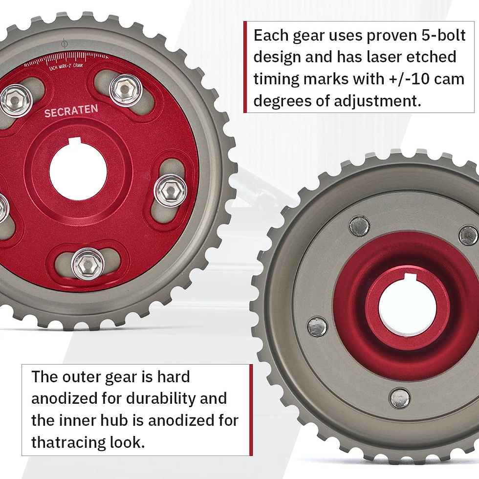 Thumbnail: SECRATEN Cam Gear Alloy Timing Gear for HONDA SOHC D15/D16 D-SERIES ENGINE CAM P