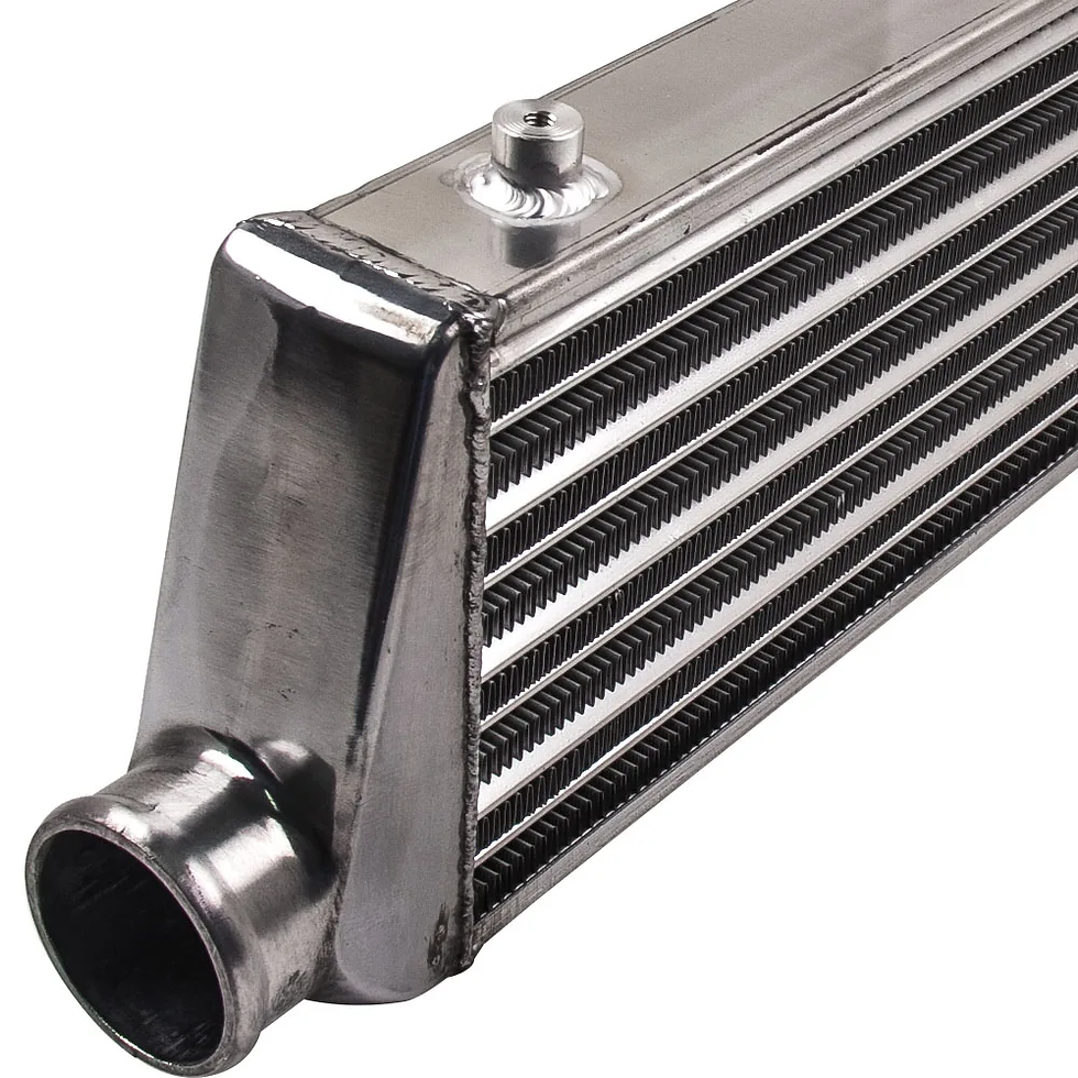 Thumbnail: Universal Intercooler 27''X7''X2.5" Tube & Fin for Audi Jetta Inlet 2.5" / 64Mm