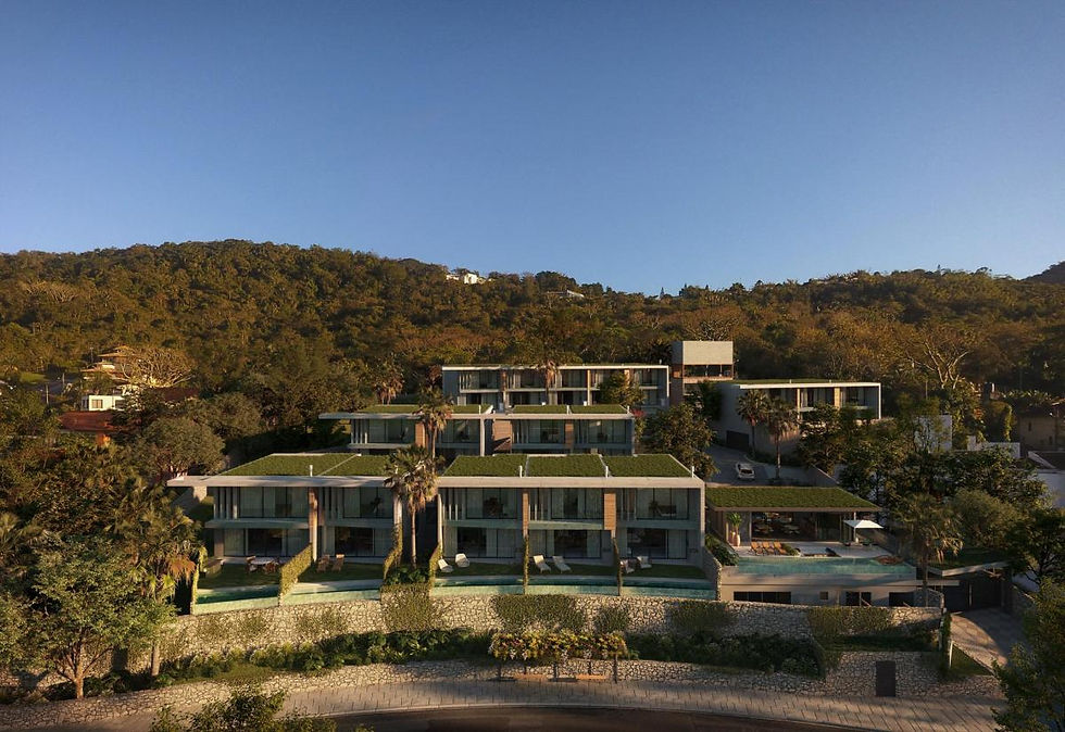 projeto de pequeno condomínio de casas litoral